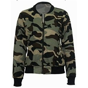 Camouflage Bomber jacket